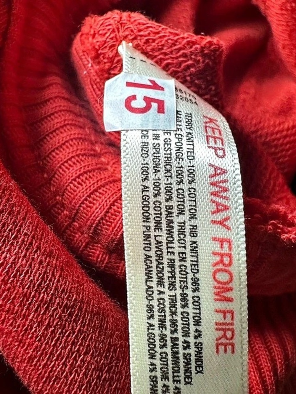 Anthropologie Daily Practice Red Wide Leg Jumpsuit Size XXS - Picture 12 of 12